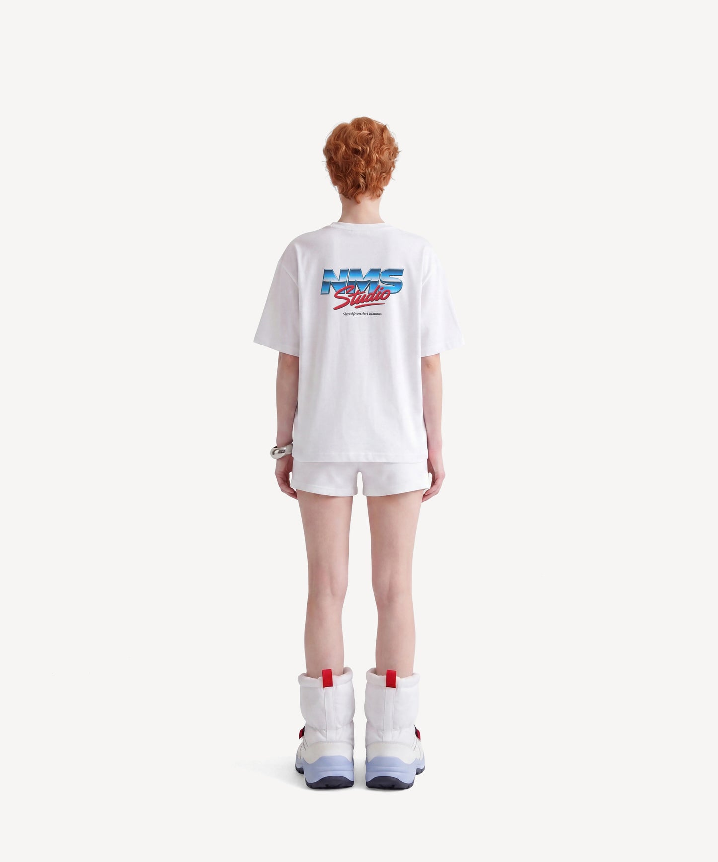 METALLIC LOGO - Tシャツ - WHITE ＜予約～6/21まで＞