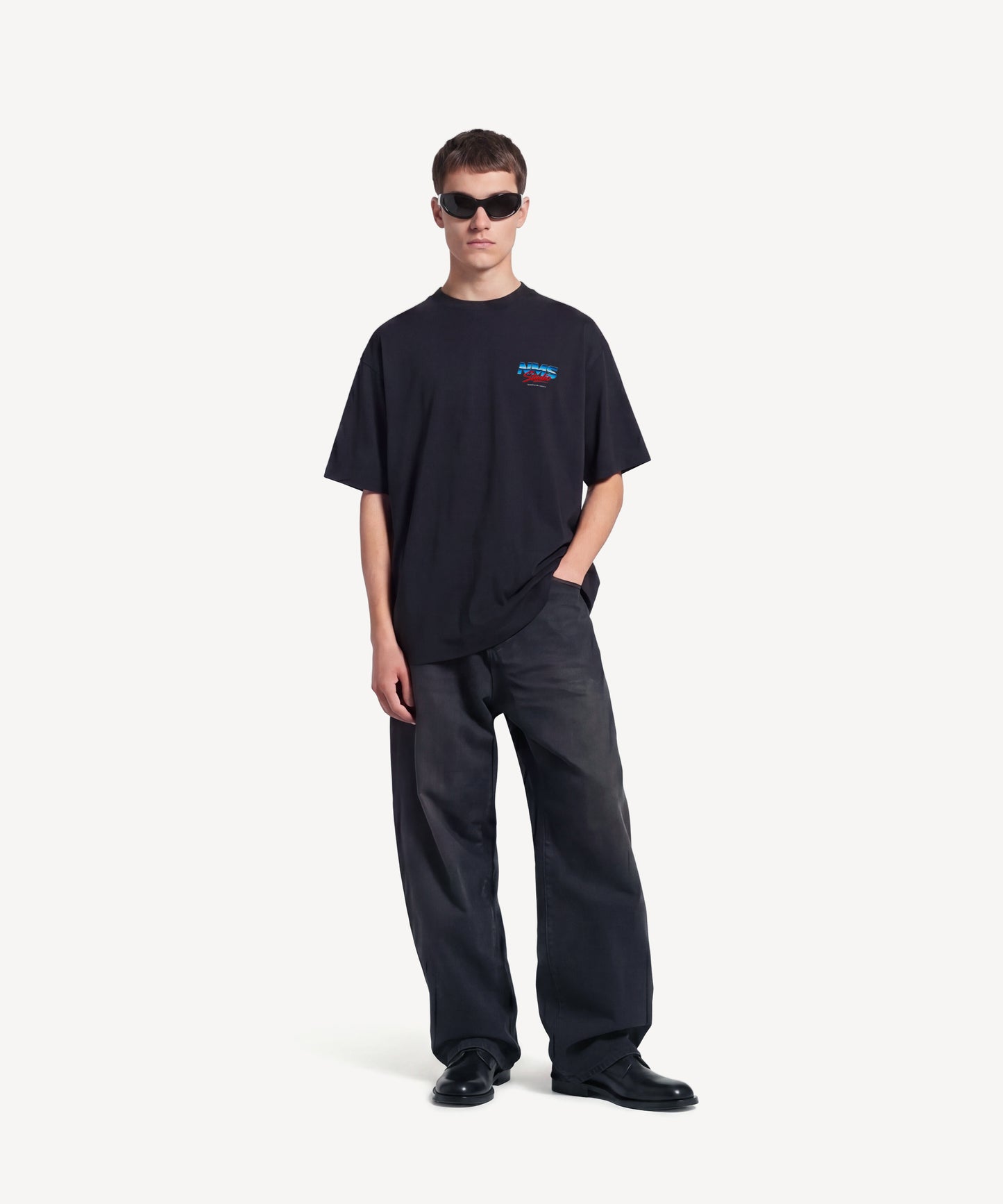 METALLIC LOGO - Tシャツ - BLACK ＜予約～6/21まで＞