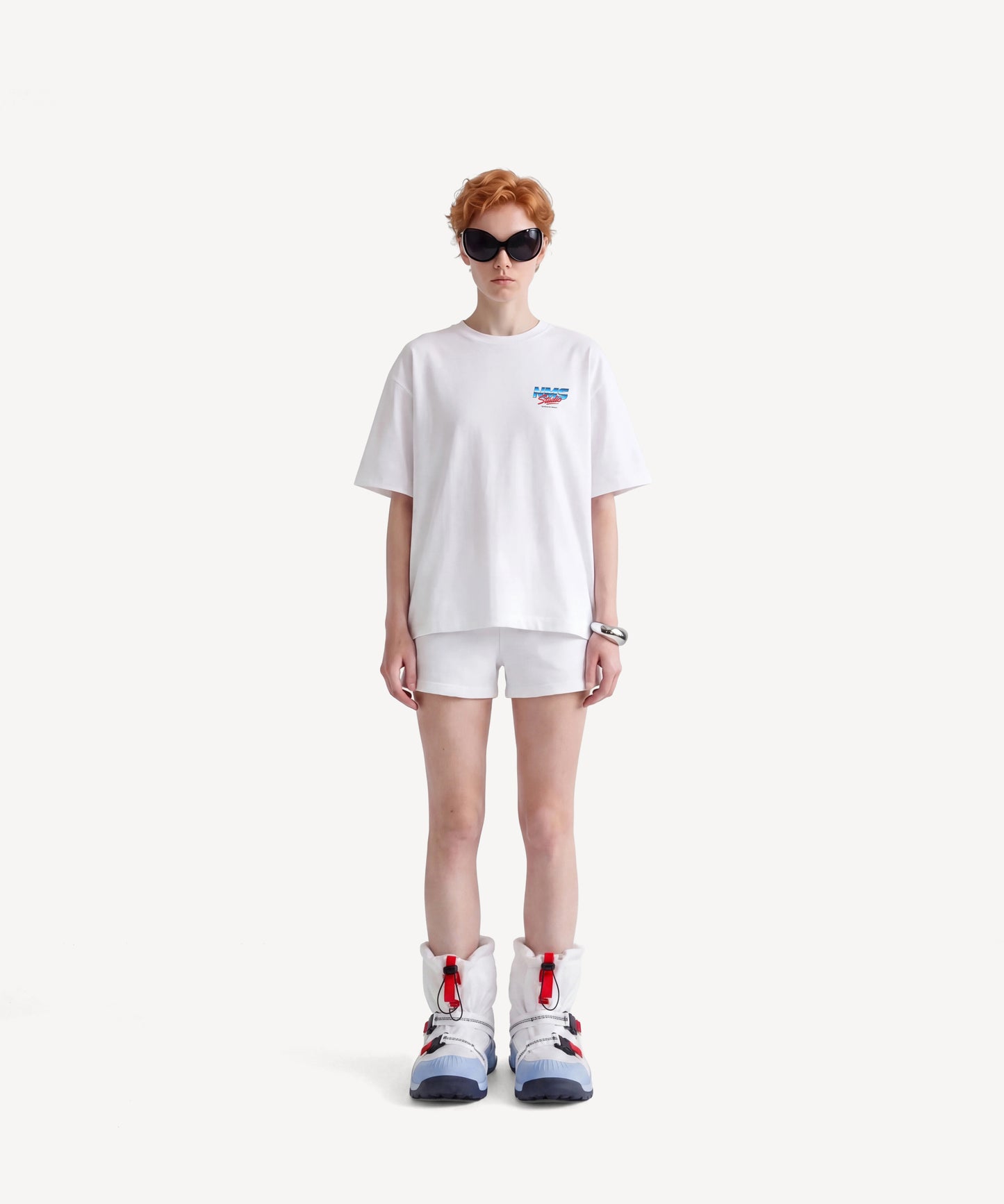 METALLIC LOGO - Tシャツ - WHITE ＜予約～6/21まで＞