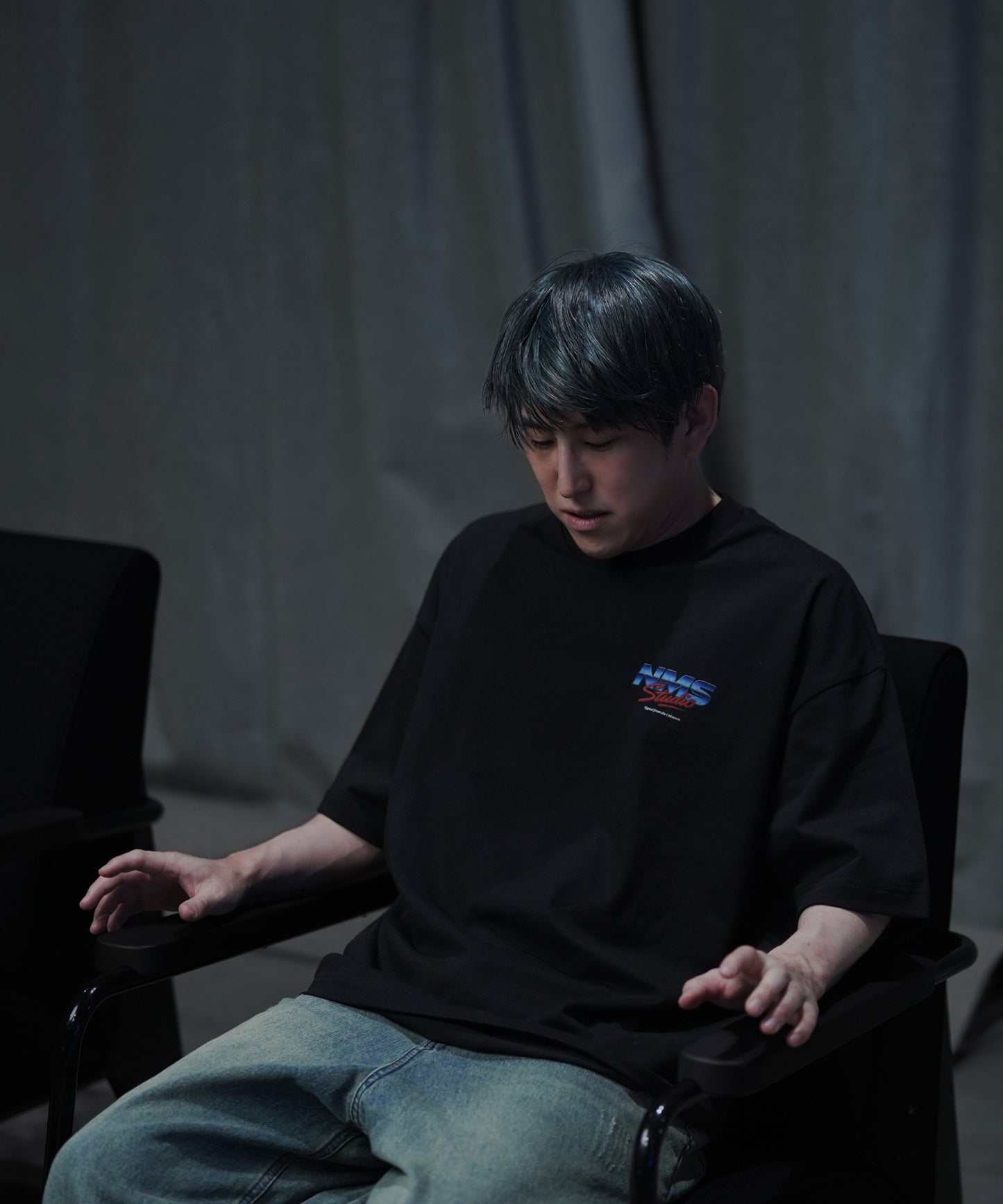 METALLIC LOGO - Tシャツ - BLACK ＜予約～6/21まで＞