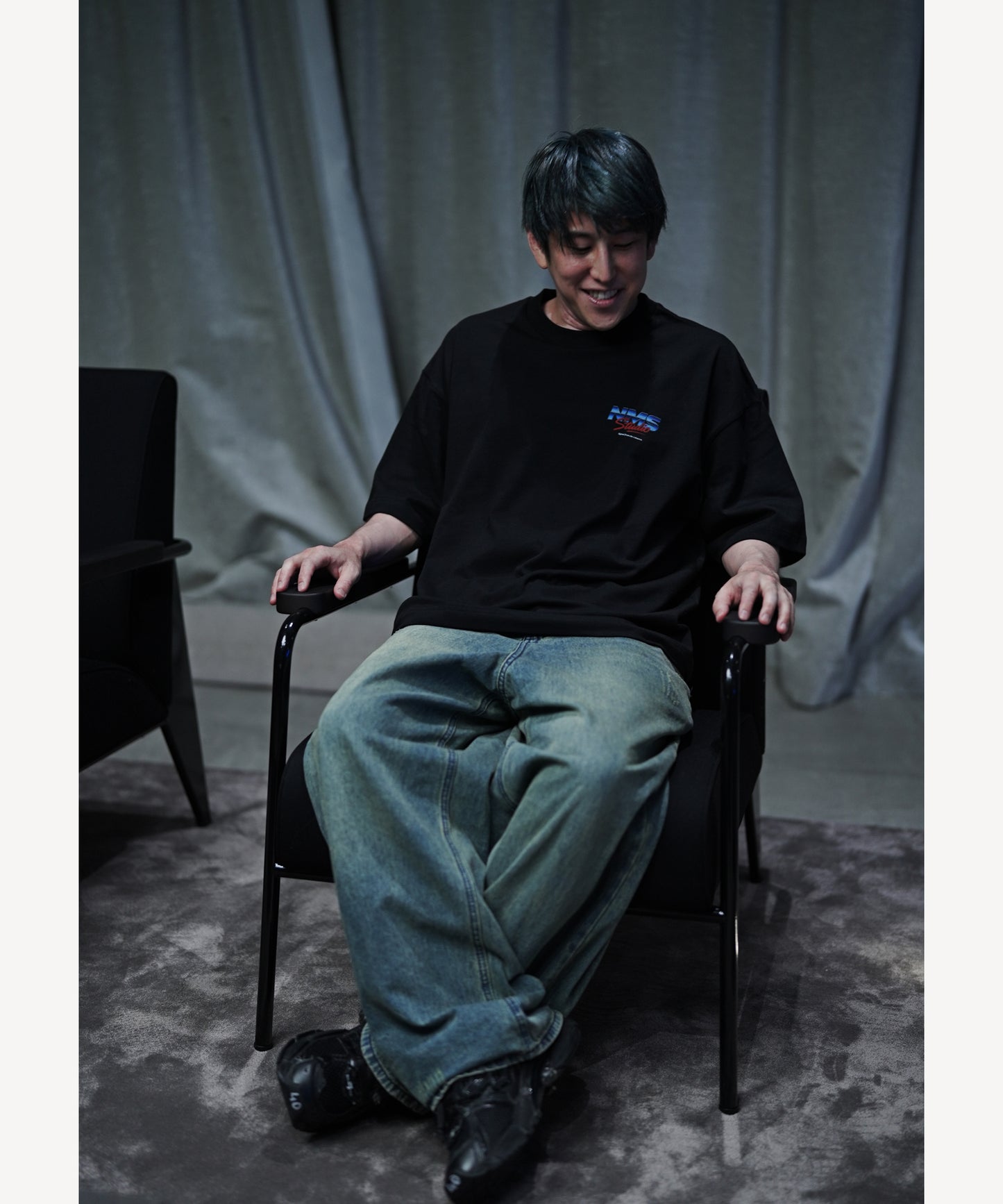 METALLIC LOGO - Tシャツ - BLACK ＜予約～6/21まで＞